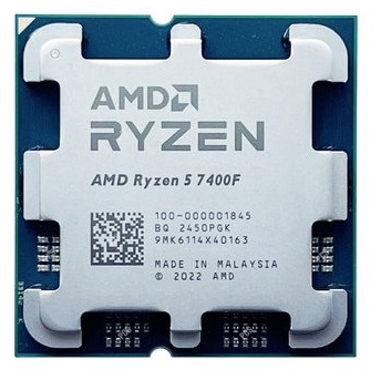 מעבד AMD Ryzen Zen 4 לגיימרים מתחילים ללא ליבה גרפי ללא קירור וללא קופסה 6 ליבות AMD Ryzen 5 7400F Processor Tray 6 Cores 12 Threads 16MB Cache 3.7GHz Default TDP 65W